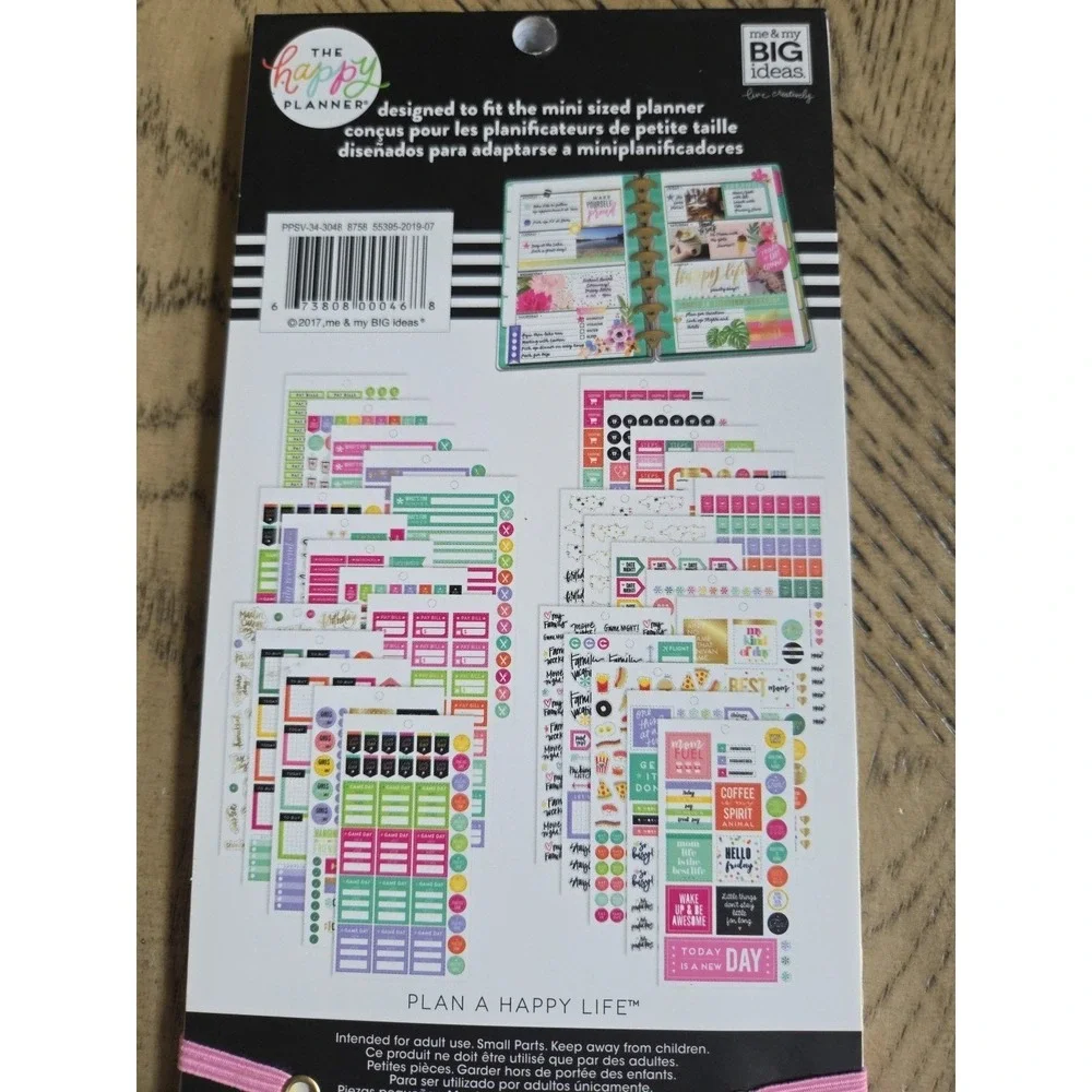 The Happy Planner Sticker Books LOT OF 3 New NWT Planner Stickers Happy Planner